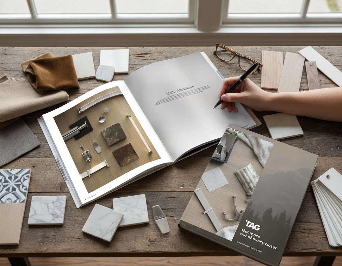 Curate materials palette